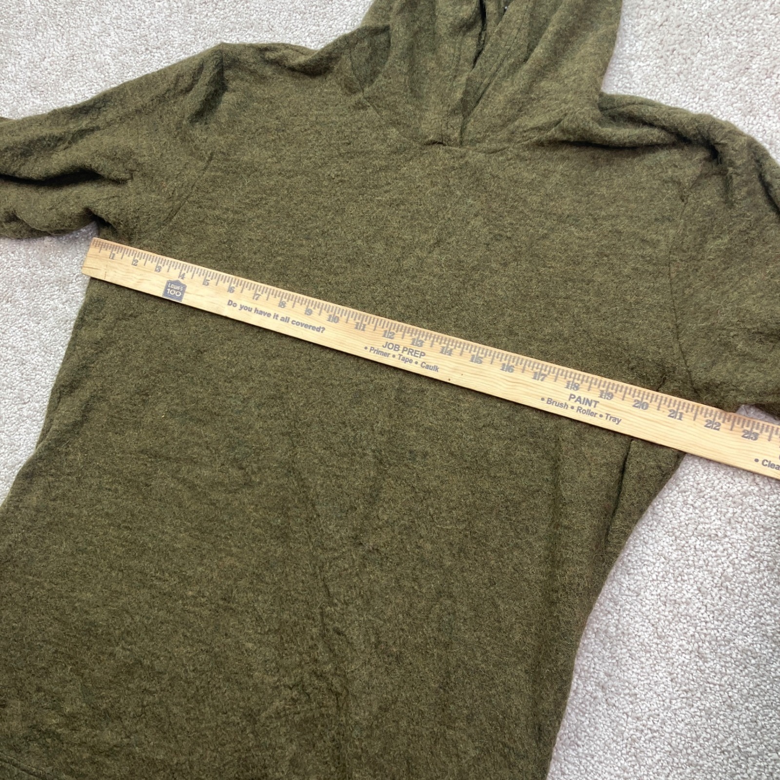Appalachian Gear Company Women Xl Hoodie Green 100% Peruvian Alpaca Yarn Usa — image 3 of 6